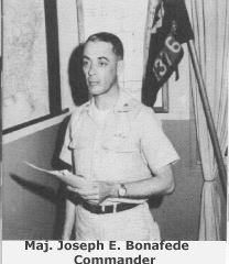 Maj. Joseph E. Bonafede, Commander
