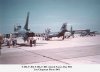 Rear view- F-105 Thunderchief, F-101 Voodoo, F-102 Delta Dagger and F-100 Super Sabre
