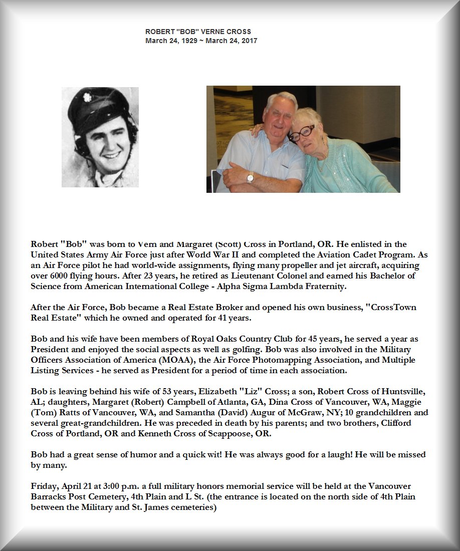Bob Cross Obituary