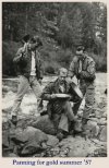 Panning for gold, AST #4 Alaska, 1957
