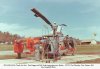 Ken Kogge, Bob Steele, inspecting HH-43B rotor blades