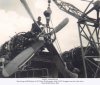 A/1C Harry Webb & S/SGT Scoggins remove RB-50 prop.