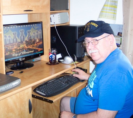 Jimbo at the helm