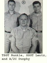 TSGT Runkle, SSGT Lentz, A/2C Dunphy